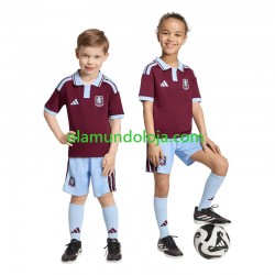 Camisola Aston Villa Criança Equipamento Primeiro 2026-2027 Manga Curta